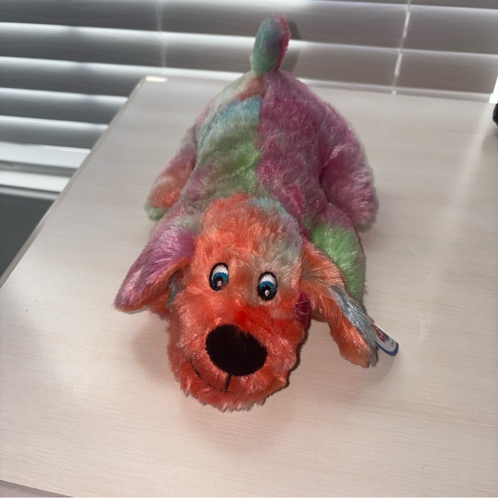 Multicolored Plush Puppy Toy